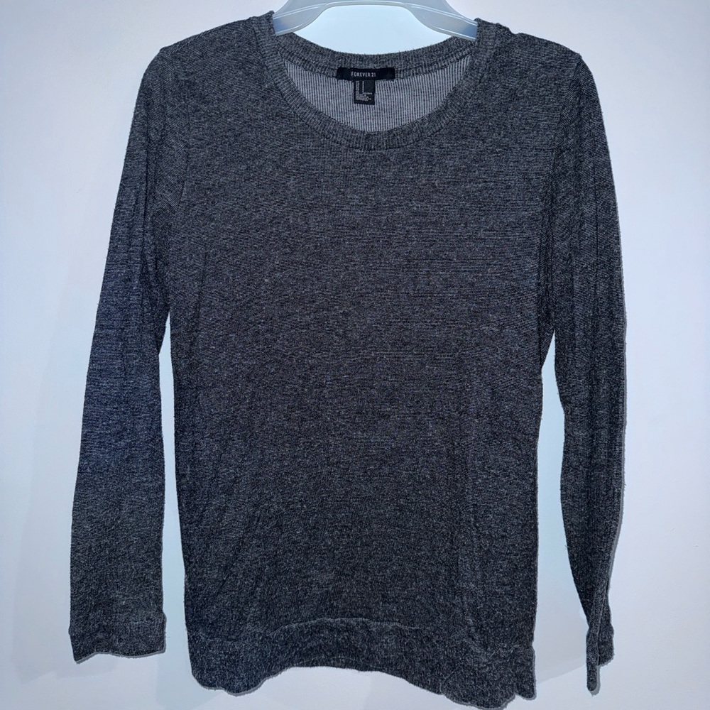 Forever 21 Charcoal Knit Sweater
